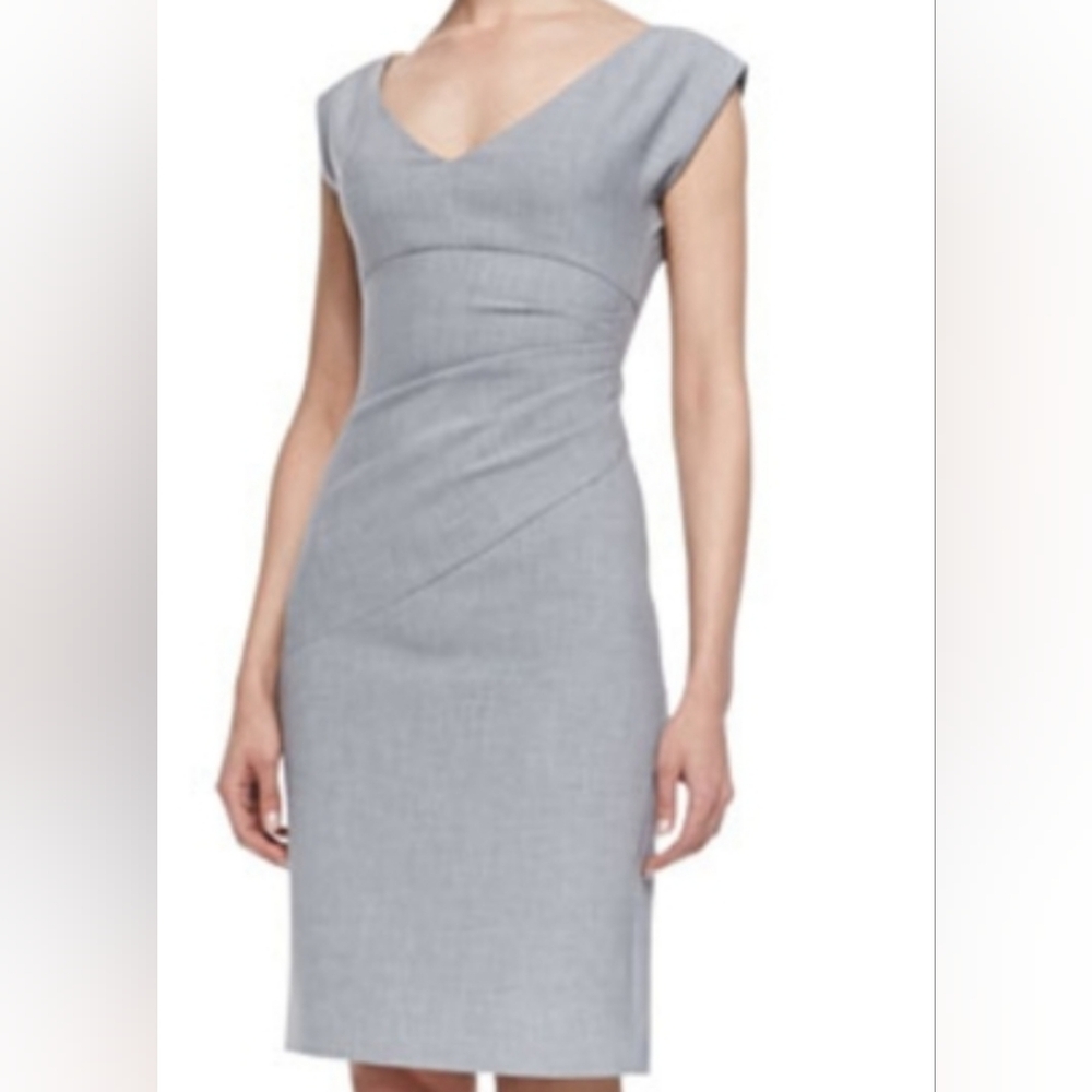Elegant Gray Sleeveless Dress
